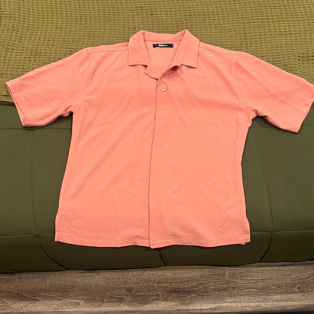 Golden Hour Short Sleeve Button Up - Mauve